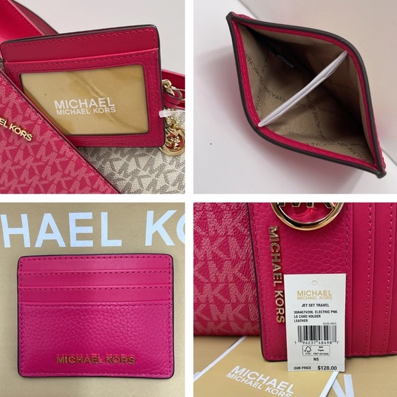 MICHAEL KORS
Large Pebbled Leather Card Holder Case
Electric Pink 
NWT - Picture 2 of 16
